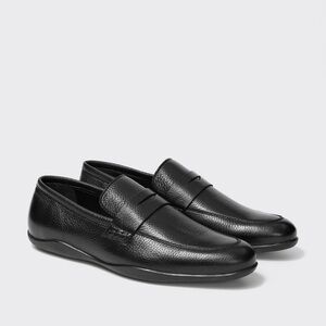 HARRYS OF LONDON Downing G Deerskin Penny Loafers 📐EU44/US11 Retail $495